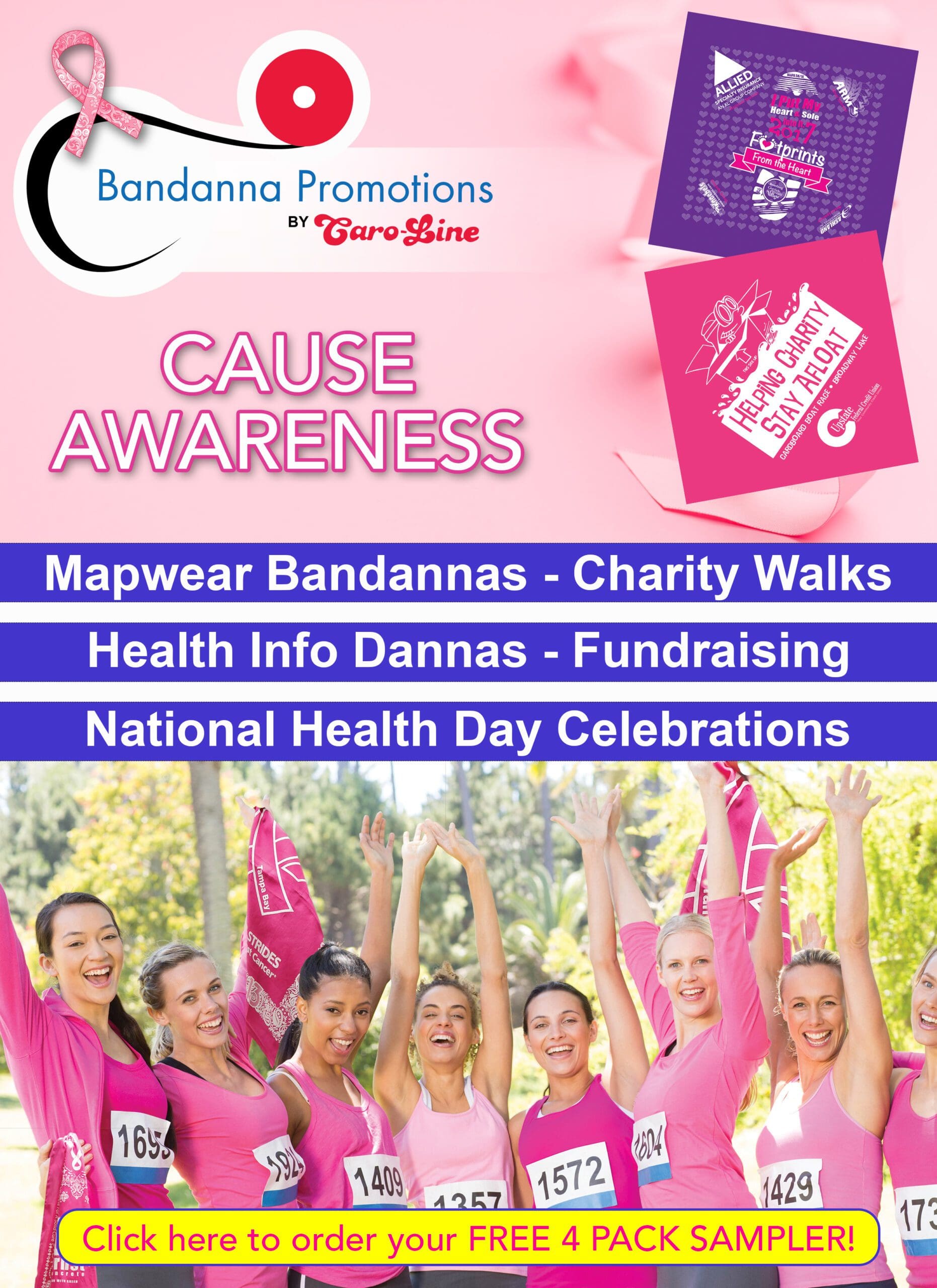 cause awareness flyer breast cancer charity walks