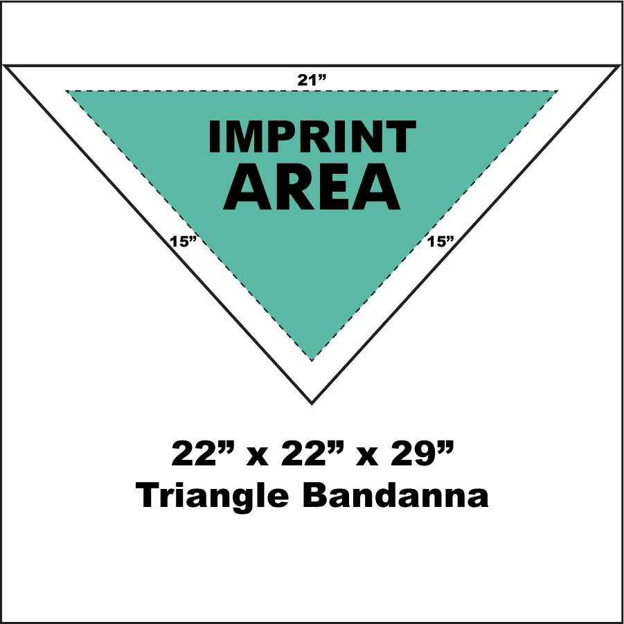 triangle bandanna print template